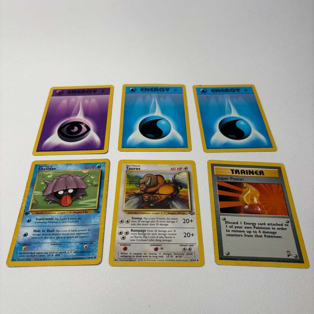 Pokemon 6 Card Lot Base Set Jungle Mixed